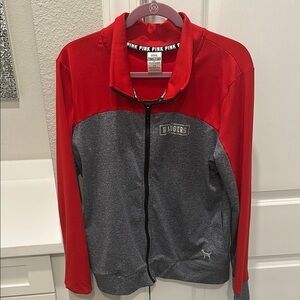 Victoria's Secret Lightweight Red and Gray Shirt Jacket